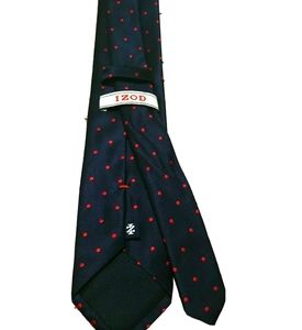 IZOD navy dot tie